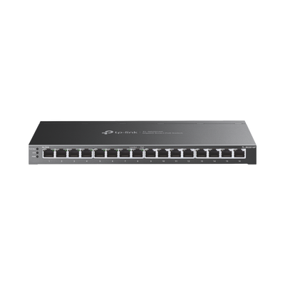 Switch Omada SDN Administrable 16 puertos 10/100/1000 Mbps / 8 Puertos PoE Inteligente af/at / Administración centralizada OMADA SDN / Presupuesto PoE 120W