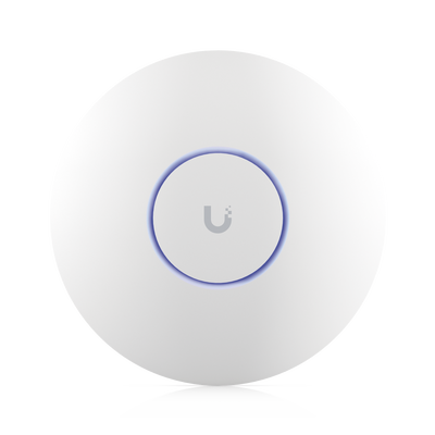 Punto de Acceso UniFi WiFi 6E Enterprise, alta densidad, hasta 600 usuarios, Mu-MIMO 4×4, bandas 2.4/5/6 Ghz, (1) puerto RJ45 2.5G (POE+ no incluido)