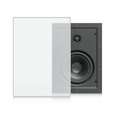 UniFi In-Wall Speaker Altavoz Empotrable de Pared / Woofer 6.5″ 130W / Tweeter 1″ Pivote ±15° / 8 Ohms / Cobertura Simétrica Axial de 90° / NDAA Compliant