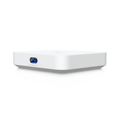 UCG Ultra Cloud Gateway Compacto con Soporte para  hasta 30+ Dispositivos UniFi, 300+ Clientes, Enrutamiento IDS/IPS de 1 Gbps y Balanceo Multi-WAN