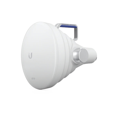 Antena Sectorial 30° tipo Horn para Multipunto, 19.5 dBi. Rango extendido 5.15 – 6.875 GHz. Alto aislamiento al ruido. Compatible solo con AF5XHD, RP5ACGEN2 y LTURocket