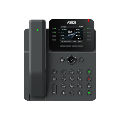 Teléfono IP / Handset Inalámbrico Bluetooth / 12 Líneas SIP / Pantalla IPS Táctil 2.8″ HD / Conferencia 6 Vías / Puertos Gigabit / PoE 802.3af / OpenVPN / Hot Desking
