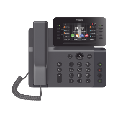 Teléfono IP Empresarial Esencial WiFi / Bluetooth, 20 líneas SIP, pantalla a color 4.3″ ajustable, PoE, puertos Gigabit, conferencia local de 6 vías.