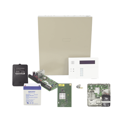 Panel de Alarma VISTA48LA con Comunicador Dual LTEMPA, tarjeta WiFi, Batería y Transformador