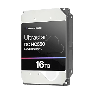 Disco Duro Data Center / 16TB / 7200 RPM / SATA 6 Gb/s / SAS 12 Gb/s / CMR / Helium / HelioSeal / RVS / 2.5M-hour MTBF / 5 Años Garantía