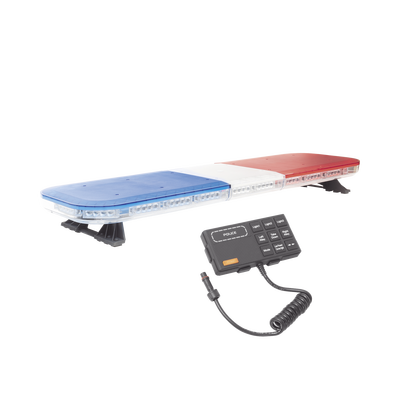Barra de luces de 47″ rojo/azul, 88 LED, con control de tráfico en color rojo/azul, ideal para equipar unidades de seguridad pública