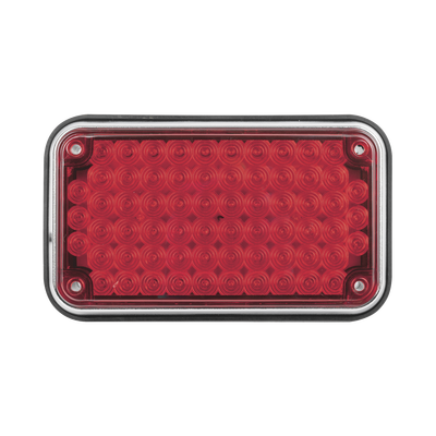 Luz de Advertencia de 6X4″, Color Rojo, Ideal para Ambulancias