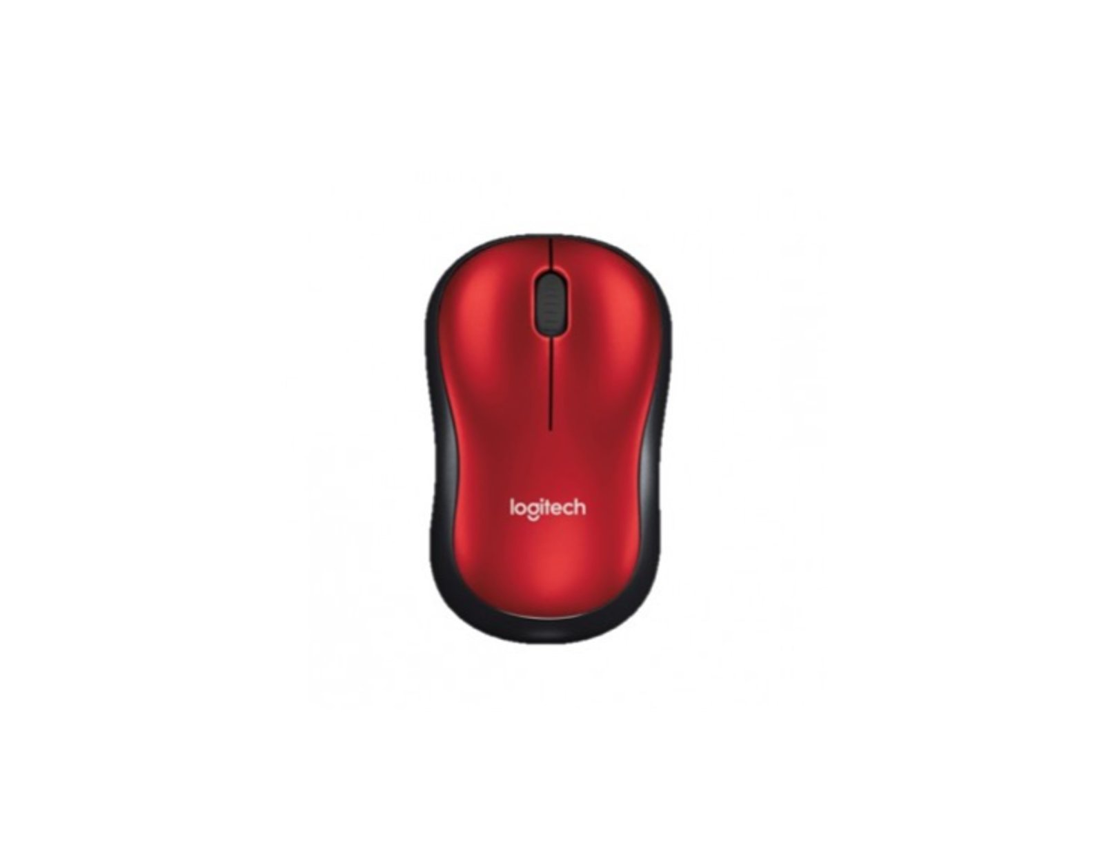 Mouse LOGITECH M185, Rojo, 3 botones, RF inalámbrico, Óptico, 1000 DPI