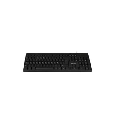 Teclado Estándar ACTECK Alámbrico USB WINDOWS-LINUX Diseño Clásico Negro INSPIRE TA210