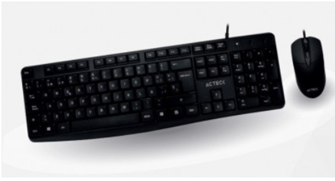 Kit Teclado Estándar y Mouse ACTECK AC-928984 , Estándar, 105 teclas, Negro - Imagen 2