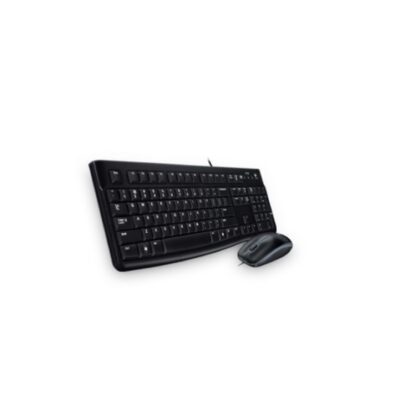 Kit de Teclado y Mouse LOGITECH Media Combo MK120, Estándar, Negro, 1000 DPI