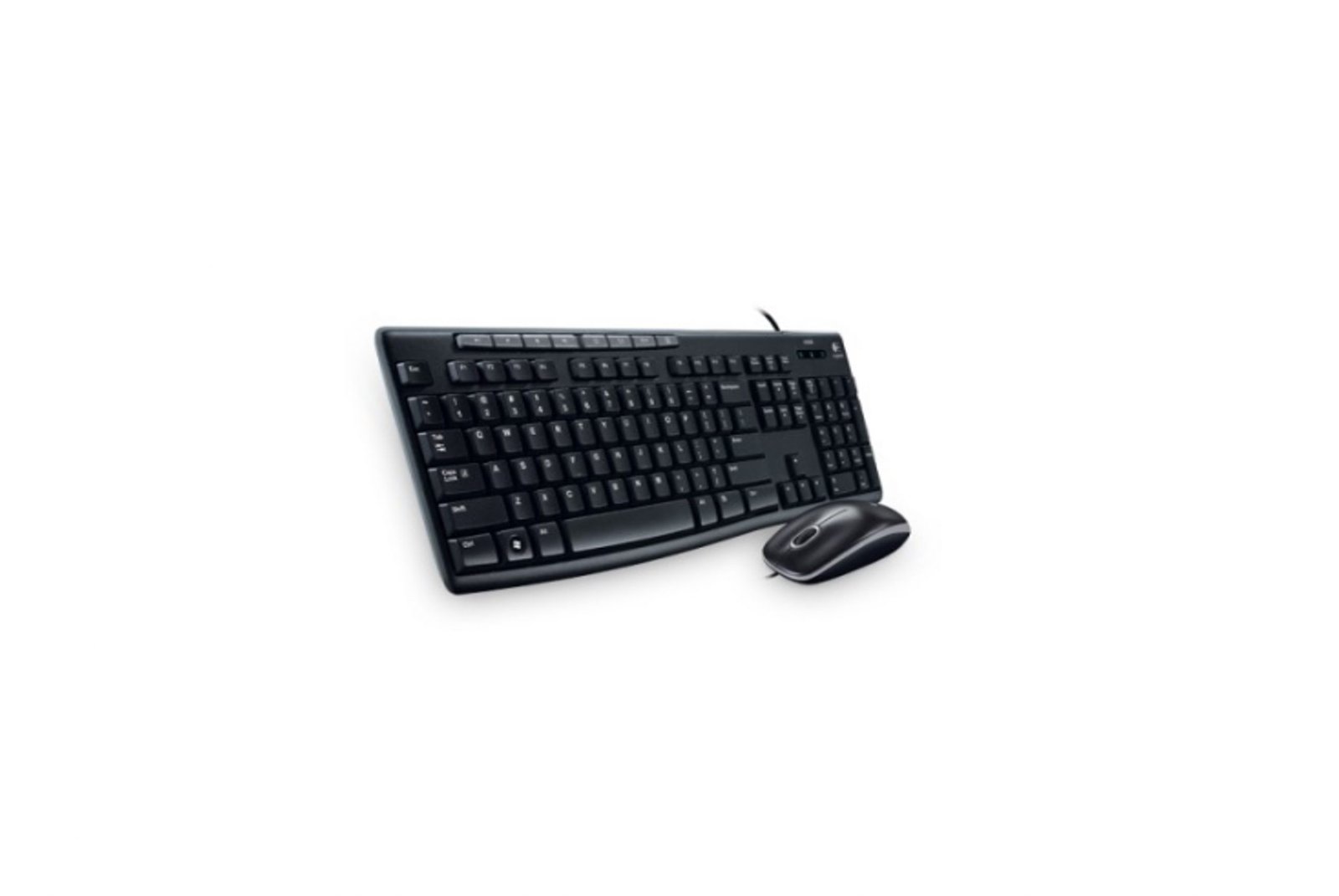 Kit de Teclado y Mouse LOGITECH MK200, Estándar, Negro, 1000 DPI