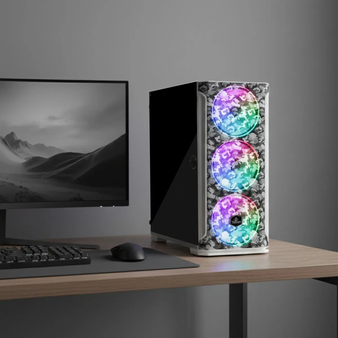 YEYIAN GAMING PC HOLLOW BLANCO 5500C-560P1M - RYZEN 5 5500 - RTX 5060 - 32GB DDR4 1TB NVMe - Imagen 2