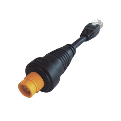 Adaptador Ethernet / RJ45 Estándar / Conector Redondo Amarillo / Compatible NSO evo2 y Zeus2