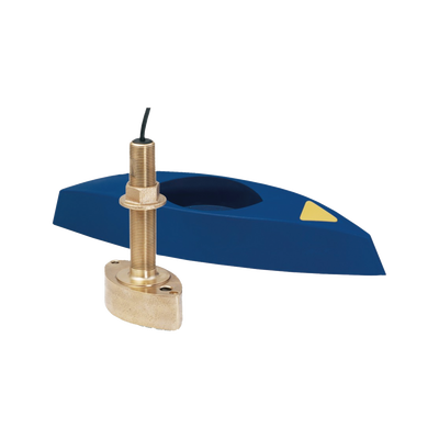Transductor Thru-Hull / Bronce / Diseño Compacto / Desviador de Agua Aerada / Retornos de Eco Sólidos