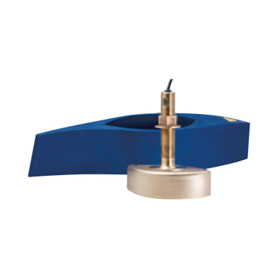 Sensor de Profundidad y Temperatura / Dual Frecuencia 50-200 kHz / 1 kW RMS / Rango 500 m (1640 ft) / Bronce / Thru-Hull / 1 a 45 Nudos
