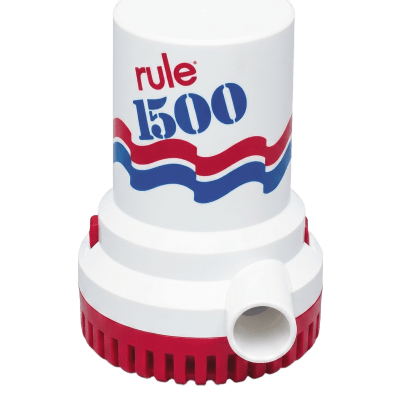 Bomba de Achique Sumergible / 1,500 GPH / 12V CD / Acero Inoxidable / Protección Térmica TCO / CE e ISO 8849