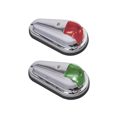 Luz de Navegación Bicolor / Acero Inoxidable Pulido / Visibilidad 1 Milla Náutica / 12 VCD / 10 W / Embarcaciones hasta 12 m (39.4 ft)