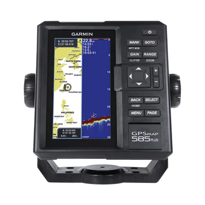 Plotter de Navegación GPS / Pantalla 6″ WVGA / Sonar CHIRP 600W / ClearVü Scanning Sonar / GPS-GLONASS-BeiDou / Quickdraw Contours / IPX7