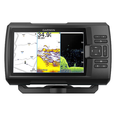 Sonda GPS / Pantalla WVGA 7″ / Resolución 800×480 / Sonda Dual 50-800 kHz / Potencia 500 W / GPS WAAS / Wi-Fi / IPX7