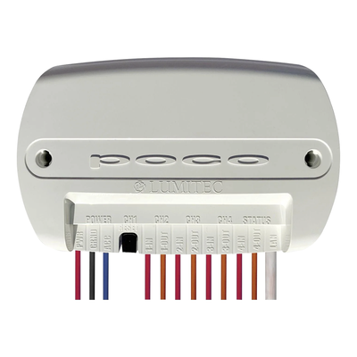 Módulo de control de iluminación / 4 puertos / IP67 / 10 A por puerto / 3.5 x 1.3 x 5.5 in