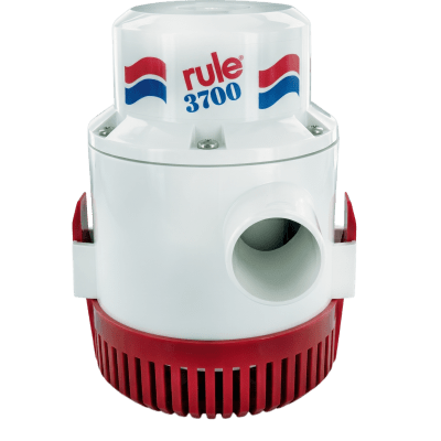 Bomba de Achique Sumergible / 3,700 GPH / 12V CD / Ejes de Acero Inoxidable / Protección Térmica TCO / Salida 1-1/2 pulg (38 mm)