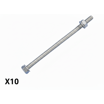 Kit de Tornillos / Acero Inoxidable 304 / 10 Unidades / 5/16 pulgadas / 3.24 pulgadas (82 mm)