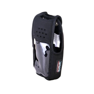 Funda Protectora / Nylon Resistente / Clip Metálico para Cinto / Visor Frontal / Capuchón con Broches / Compatible con Radios NX-410K2 y NX-411K2
