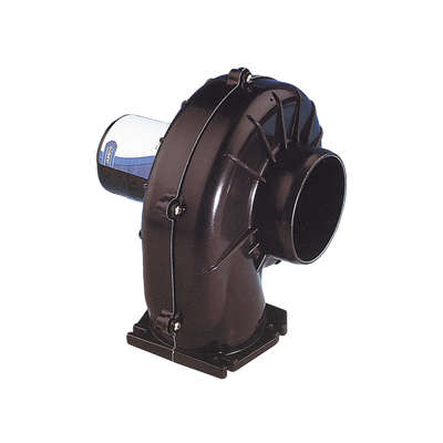 Soplador de Montaje Flexible / 75 mm (3′) / 12 Vcd / Carcasa de Plástico Reforzado / Salida Multidireccional / Normativa Marina