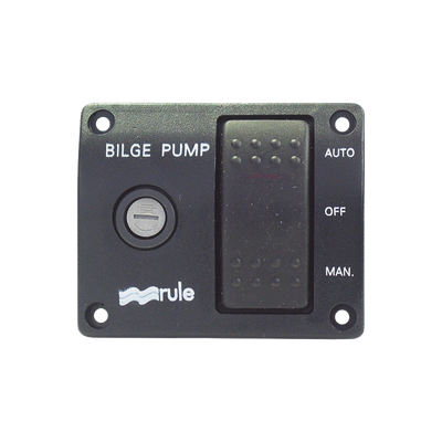Switch de Panel / Control Manual 3 Posiciones / Portafusibles Integrado / Indicador LED Rojo / 73 mm x 60 mm / 0,07 kg