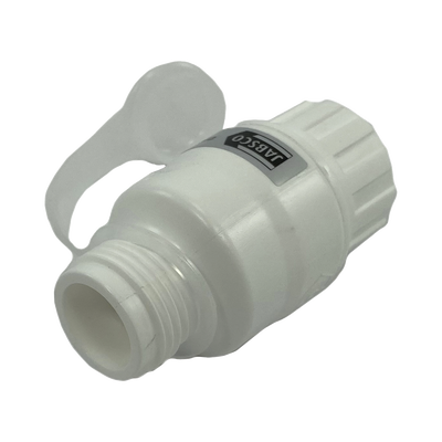 Regulador de Presión de Agua en Línea / 45 psi (3.1 bar) / Codo Giratorio / Filtro Extraíble / GHT 3/4′ / Calidad Alimentaria / 3′ x 1.5′ (7.6 cm x 3.8 cm)