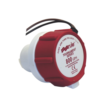 Bomba de reemplazo / 800 GPH (3028 LPH) / 12V DC / 5A fusible / 0.34 kg