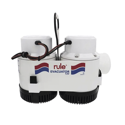 Bomba de Evacuación / 7700 GPH / 12 VCD / Doble Motor / Acero Inoxidable / Grado Marino