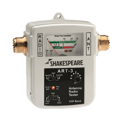 Probador de Antenas VHF / 155-158 MHz / Potencia 0-10 W / Impedancia 50 Ω / Batería 12 VDC / Portátil