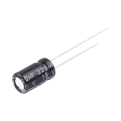 Capacitor Electrolítico Radial / 220 µF / 16 Vcc / 105 °C / 6.3 x 11 mm