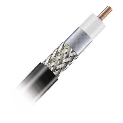 Cable Coaxial Trenzado / 500 m (1640 ft) / 50 Ohm / 10.29 mm / -70°C a +85°C / 16.2 GHz
