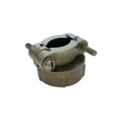 Soporte de Alivio de Cables / Conector Circular 18 mm / AWG 16 / Ensamble Roscable / Acabado Plateado Negro / 0.71 pulgadas