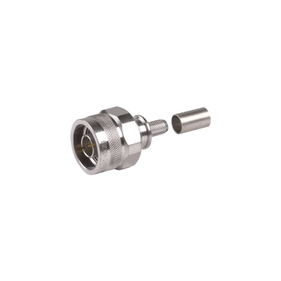 Conector Coaxial N Macho / Plegable / Pin Cautivo / VSWR 1.3 hasta 6 GHz / Para RG8X, LMR240