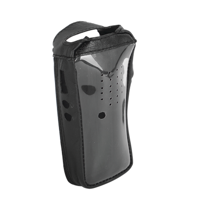 Funda Reforzada de Piel / Visor Frontal Transparente / 54 x 122 x 33 mm / 1.77 x 4.00 x 1.08 in