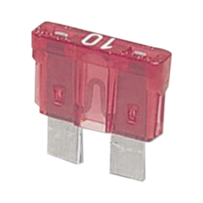 Fusible Automotriz / 10A / 32V DC / 19 x 8.7 mm / Tipo Clavija