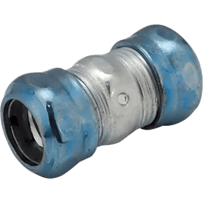 Cople Compresión Hermético de Acero Galvanizado para Pared Delgada de 1 1/4″ .