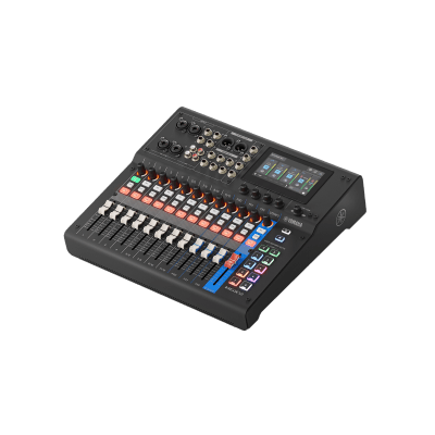 Consola Digital de Audio | 12 Canales | Pantalla Táctil 4.3in | Entradas de Mic/Line y Estéreo | Salidas Análogas y USB | Pads configurables | DSP | Entrada Bluetooth |  Grabación Multipista | Color Negro