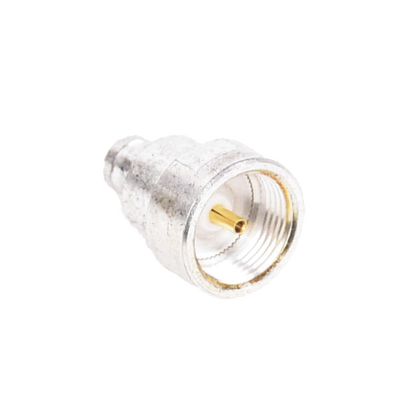 Adaptador Coaxial / Conector SMB Plug (Pin Hembra) / Bronce Plateado / Contactos Bañados en Oro / Dieléctrico de Teflón / Diseño Modular