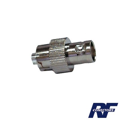 Adaptador de Interconexión / BNC Hembra a Conector-Rosca / Cuerpo Niquelado / Contacto de Plata / Compatible Kenwood e Icom