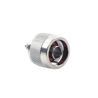 Conector Coaxial N Macho / Anillo Plegable / Cable RG-142/U / Frecuencia 11 GHz / Cuerpo Bronce Niquelado / Contacto Oro / Aislante Teflón