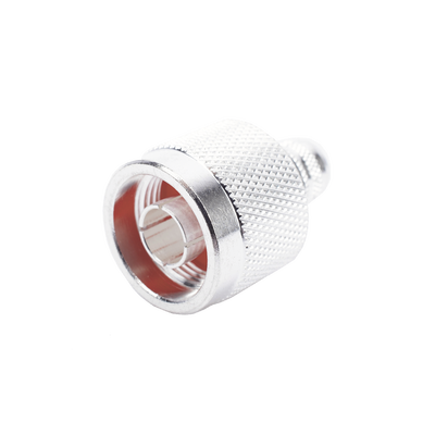 Conector RF N Macho / Crimp / Grupo de Cable F / Frecuencia 11 GHz / Impedancia 50 Ω / PTFE