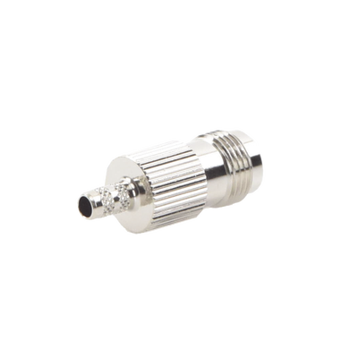 Conector TNC Hembra / Anillo Plegable / RG-58/U, RG-142/U / Bronce Niquelado / Contacto Oro / Aislante Delrin