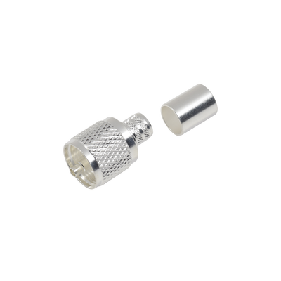 Conector UHF Macho / Anillo Plegable / Cuerpo Bronce Plateado / Aislante Teflón / Compatibilidad LMR-400, 9913, CTN-400, 7810A, 8214, RG8/U, RFLASH-1113