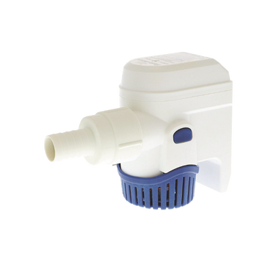 Bomba Sumergible de Achique / 1100 GPH / 12V DC / Altura de Descarga 3 m (9.8 ft) / Sensor de Nivel Integrado / Conexiones 25 mm y 29 mm