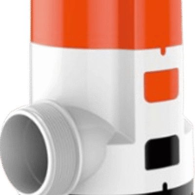 Bomba Sumergible Eléctrica Marina / 12V DC / 3700 GPH (14,000 LPH) / No Automática / Protección Anti-Aire / Puertos Rectos o 90° / Sellos Herméticos Marinos